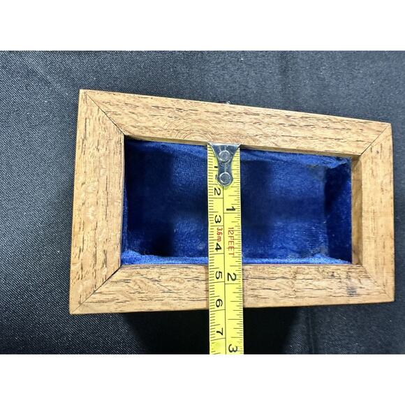 Small Wooden Trinket Box 5” X 3” X 3 1/4” - Picture 16 of 16